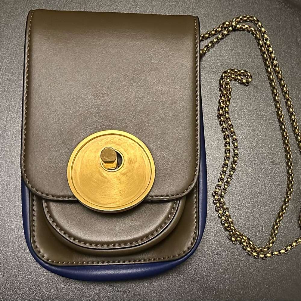 Marni Crossbody Leather Bag with Chain Strap
